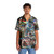 Contemplative Hawaiian Shirt with Abstract Art and Neo-Expressionist Poetry - People Front