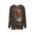 Goli Day of the Dead Skull Sweatshirt, featuring a multicolored sugar skull design - hanging