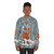 Warm and cozy fox graphic sweatshirt for outdoor winter activities - women