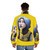 Women wearing a puffer jacket with the Borderlands Maya character design - men back