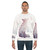 Fox in the snow geometric design sweatshirt - men