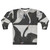 Black and white swan graphic sweatshirt design