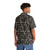Black and white Hawaiian shirt with congo drums and guitars design - People Back