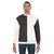 Black and white color block sweatshirt - men