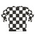 Black and white checkered sweatshirt - Back