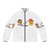 Where the Wild Things Are inspired puffer jacket featuring cute monster and wolf designs