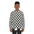 Monochrome checkerboard pattern sweatshirt - women