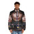 Max Verstappen wearing a high-performance puffer jacket, ready to dominate the racetrack - men front
