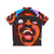 Stevie Wonder Inspired Hawaiian Shirt with Pop Art Portrait - Back