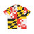 Maryland flag graphic tee hawaiian shirt