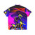 Colorful motocross rider artwork featured on a Hawaiian-style shirt - Back