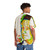 Conan O'Brien Team Coco Hawaiian Shirt with Vibrant Watercolor Design - People Back