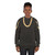 Fashionable gold chain sweatshirt - women