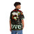 Marvin Gaye Hawaiian Shirt design featuring "Love Conquers Hate" message - People Back