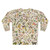 American nature, usa flora and fauna, botany wild flowers sweatshirt - Back