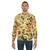 Cozy biology 101 warm sweatshirt with Christmas nature pattern - men