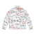 Mathematic formulas numbers puffer jacket for students and teachers - Back