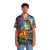 Dj Cat Pizza Hawaiian Shirt with Tropical Animal Print Design - People Front