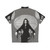 Morticia Addams Hawaiian Shirt with Gothic and Macabre Designs - Back
