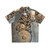 Steampunk gears Hawaiian shirt with rustic metal art design