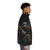 Master Chief Puffer Jacket - Halo inspired sci-fi gaming apparel with abstract art design - men side right