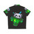 Starry panda bubble tea print on a tropical hawaiian shirt - Back