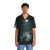 Moonlit woods deer Hawaiian shirt with snow and pine trees - People Front