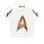 Starfleet Hawaiian Shirt featuring a galaxy-inspired design - Back