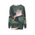 Sweatshirt with a surreal dreamscape featuring a girl flying over Paris under the night sky and stars - hanging