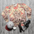 Amaterasu inspired fluffy goddess sweatshirt - flat lay