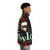 Marvin Gaye inspired puffer jacket with "Love Can Conquer Hate" design - men side right