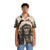 Comanche Chief Vintage Hawaiian Shirt featuring Native American tribal pattern - People Front