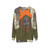 Trippy Sasquatch Sweatshirt from The Big Lez Show - hanging
