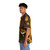 Dinosaur print Hawaiian shirt with tropical tiger design for nature exploration - People Left