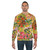 Vintage Botanical Floral Pattern Yellow Sweatshirt - men