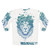 Floral Lion Sweatshirt - Surreal Nature Illustration Design - Back
