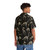 Dinosaur fossil print Hawaiian shirt in black and tan - People Back