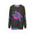 Floating Dream Sweatshirt featuring an astronaut floating in space amidst a colorful nebula - hanging