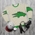 Vintage cartoon alligator sweatshirt with "Big Challenges" design - flat lay