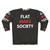 Flat Mars Society Sweatshirt with Funny Parody Space Exploration Design - Back