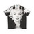 Vintage Marilyn Monroe Black and White Hawaiian Shirt