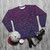 Bi Pride Galaxy 8-Bit Sweatshirt - flat lay