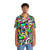 Vibrant Hawaiian shirt with abstract TV test pattern design - People Front