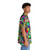Vibrant Hawaiian shirt with abstract TV test pattern design - People Pight