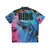 Dido's tropical-inspired hawaiian shirt with floral design - Back