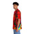 Mardi Gras Hawaiian Shirt with Colorful Abstract Patterns - People Left