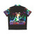 Colorful DJ Cat Hawaiian Shirt - Back