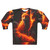 Fiery Firefox Sweatshirt with Vibrant Abstract Wildlife Design