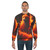 Fiery Firefox Sweatshirt with Vibrant Abstract Wildlife Design - men