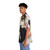 Colorful Hawaiian shirt with floral and tropical pattern, showcasing the words "Spread Love" - People Left